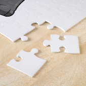 Panda als schilder met penseel en kleur legpuzzel (Zijkant)