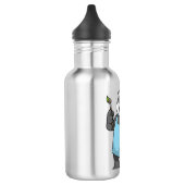 Panda als schilder met penseel en kleur waterfles (Links)