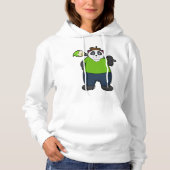 Panda als schilder met penseel hoodie (Voorkant)