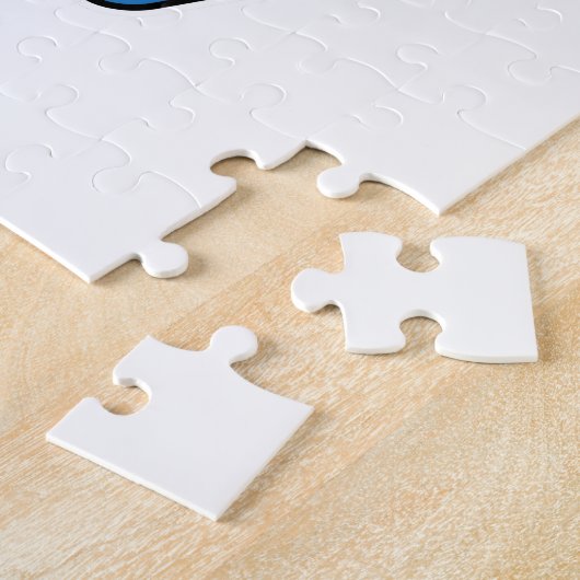 Panda als skijumper met skiën legpuzzel (Zijkant)