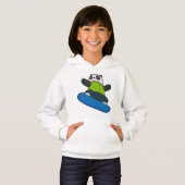Panda als Snowboarder met Snowboard (Voorkant volledig)