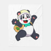 Panda als student fleece deken (Voorkant)