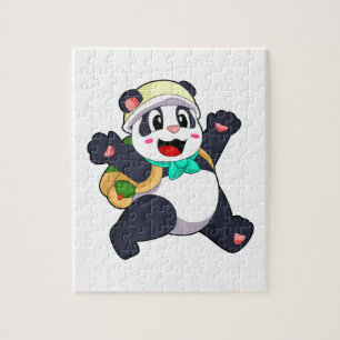 Panda als student legpuzzel