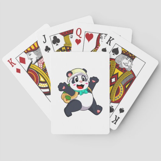 Panda als student pokerkaarten (Achterkant)
