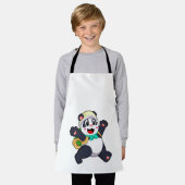 Panda als student schort (Gedragen)