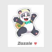 Panda als student sticker (Vel)