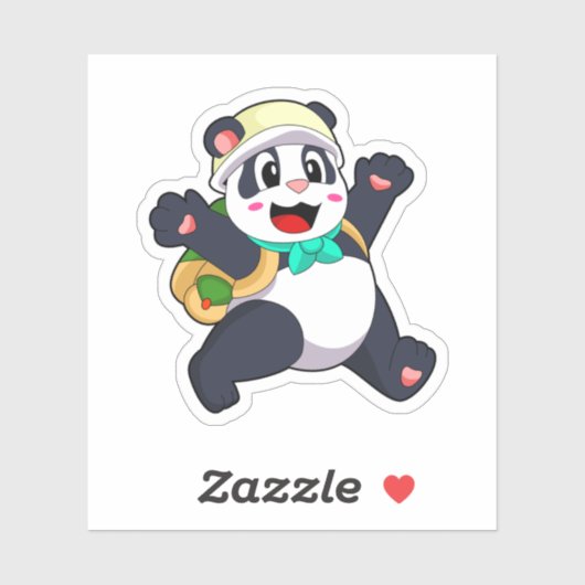 Panda als student sticker (Vel)