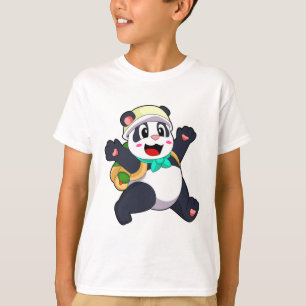 Panda als student t-shirt