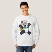 Panda als student t-shirt (Voorkant volledig)