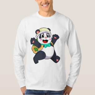 Panda als student t-shirt