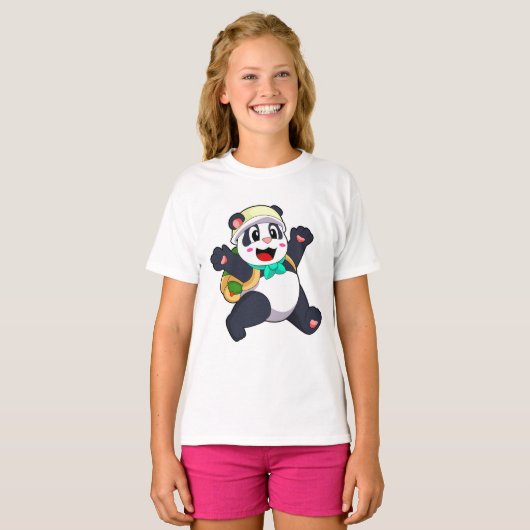 Panda als student t-shirt (Voorkant volledig)