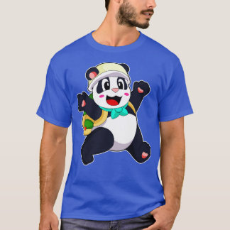 Panda als student t-shirt