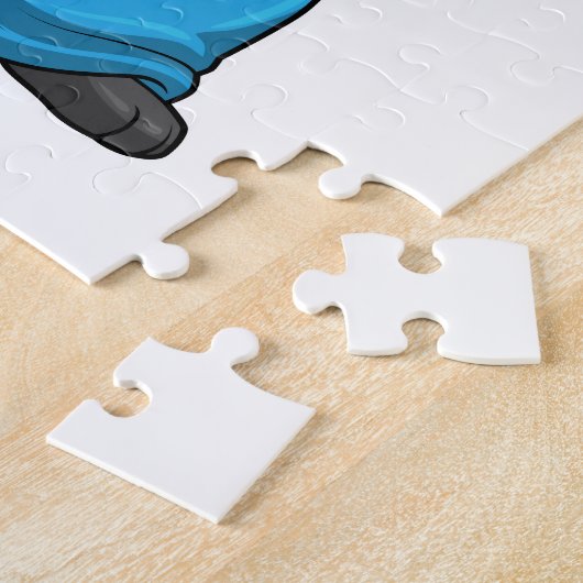 Panda als Tovenaar met Magische Wand Legpuzzel (Zijkant)