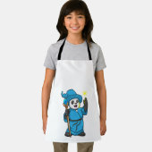 Panda als Tovenaar met Magische Wand Schort (Insitu)