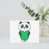 Panda als verpleegster met Smock Briefkaart (Staand voorkant)
