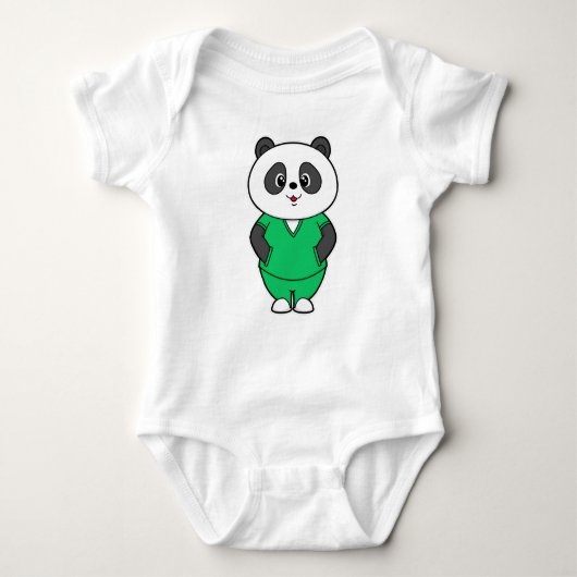 Panda als verpleegster met Smock Romper (Voorkant)