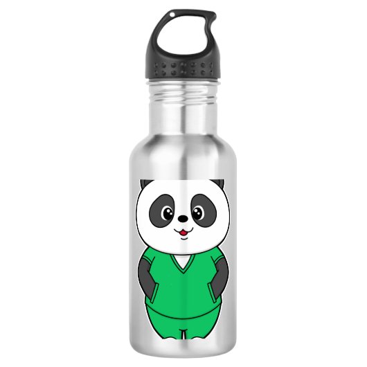 Panda als verpleegster met Smock Waterfles (Voorkant)
