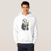Panda als verpleegster met spuit hoodie (Voorkant volledig)