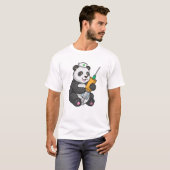 Panda als verpleegster met spuit t-shirt (Voorkant volledig)
