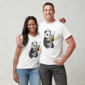 Panda als verpleegster met spuit t-shirt (Unisex)
