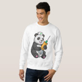 Panda als verpleegster met spuit trui (Voorkant volledig)