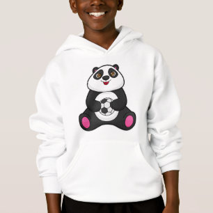 Panda als voetballer met Voetbal