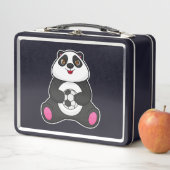 Panda als voetballer met Voetbal (In situ)