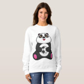 Panda als voetballer met Voetbal Trui (Voorkant volledig)