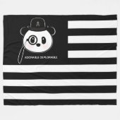 Panda - Amerikaans vlaggen - Beer van de VS Fleece Deken (Voorkant (Horizontaal))