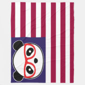Panda - Amerikaans vlaggen - Beer van de VS Fleece Deken (Voorkant)