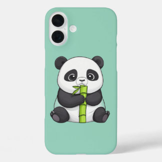  Panda and Its Bamboo iPhone 16 Plus Hoesje
