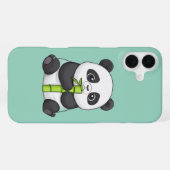 Panda and Its Bamboo iPhone Hoesje (Achterkant horizontaal)