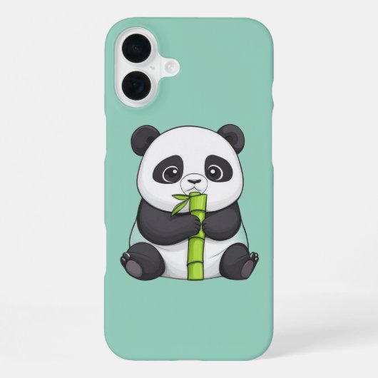Panda and Its Bamboo iPhone Hoesje (Achterkant)