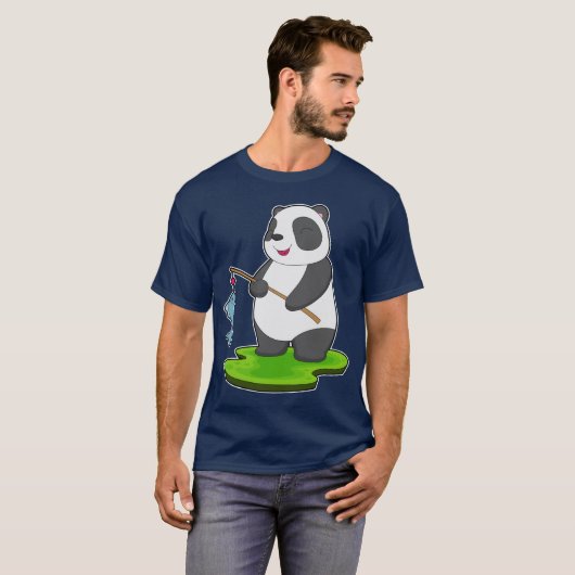 Panda Angler Fish Gevist T-shirt (Voorkant volledig)
