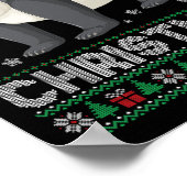 Panda Animal Mannen Vrouwen Kinder Lelijke Kersttr Poster (Hoek)