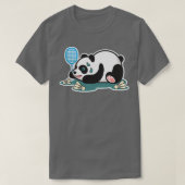 Panda Animals Badminton Shuttlecocks T T-shirt (Design voorkant)