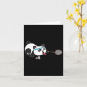 Panda Animals Badminton Shuttles Kaart (Gele Bloem)