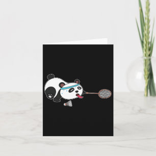 Panda Animals Badminton Shuttles Kaart