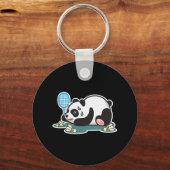 Panda Animals Badminton Shuttles Sleutelhanger (Voorkant)