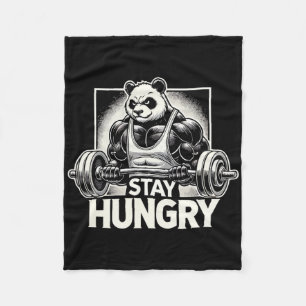 Panda - Anime Bodybuilding Gym Workout Fitness Mot Fleece Deken