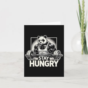 Panda - Anime Bodybuilding Gym Workout Fitness Mot Kaart