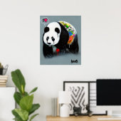 Panda Art Poster "Not Kung Fu" (Thuiskantoor)