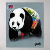 Panda Art Poster "Not Kung Fu" (Voorkant)