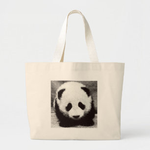 Panda Artwork Grote Tote Bag