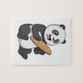 Panda as Baker with Bread Legpuzzel (Horizontaal)