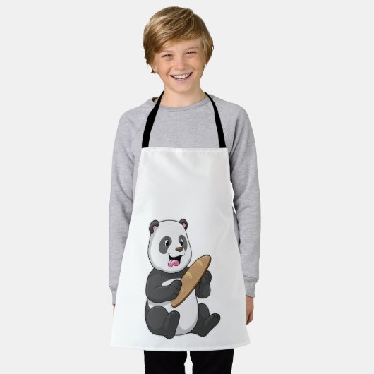 Panda as Baker with Bread Schort (Gedragen)