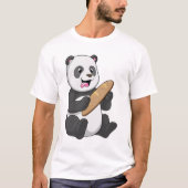 Panda as Baker with Bread T-shirt (Voorkant)