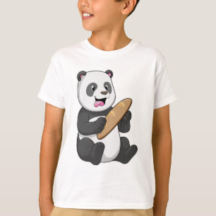 Panda as Baker with Bread T-shirt