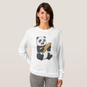 Panda as Baker with Bread T-shirt (Voorkant volledig)