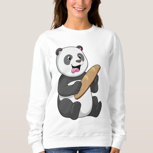 Panda as Baker with Bread Trui (Voorkant)